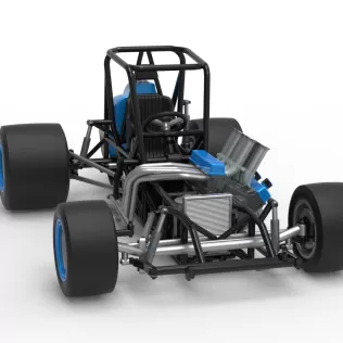 Vintage Pavement Sprint car Base Scale 1:25 - Model thumbnail 26