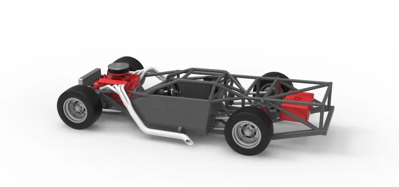 Vintage Asphalt Outlaw Super late model Base Scale 1:25 - Model preview 12