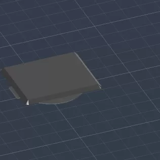 BMW E36 headlight washer cap - Model thumbnail 5