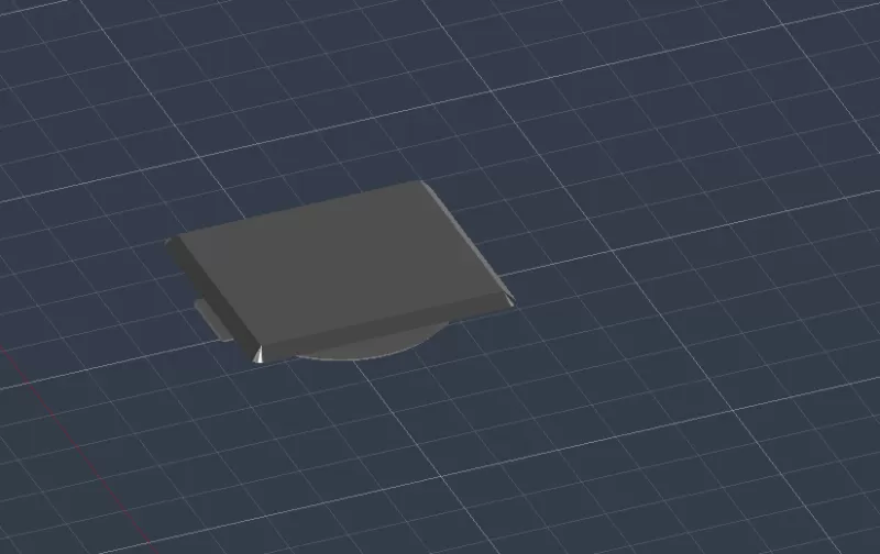 BMW E36 headlight washer cap - Model preview 5