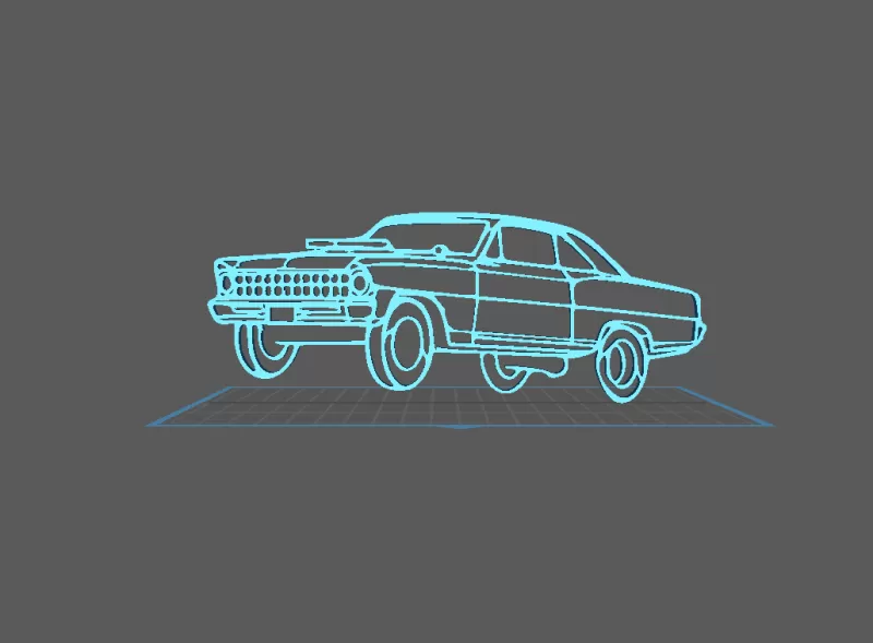 Chevrolet - Chevy II Wall Art - Model preview 1