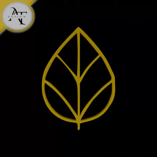 Simple Leaf Symbol - 2D Art - Model preview 1