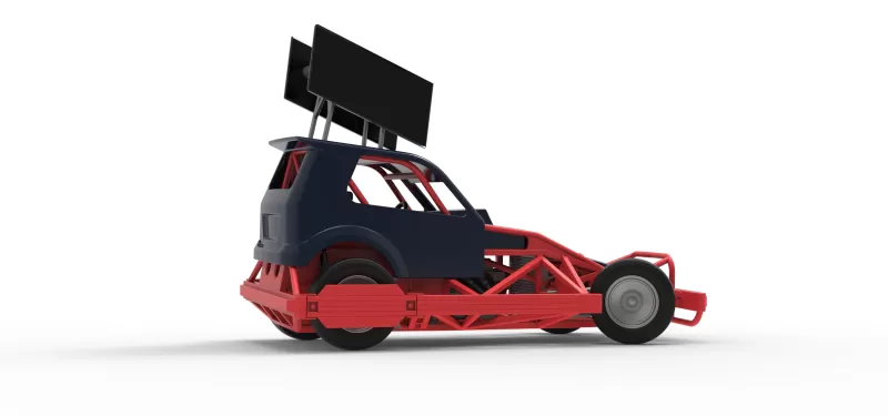 New Zealand Superstock car while turning Version 5 Scale 1:25 - Model preview 21