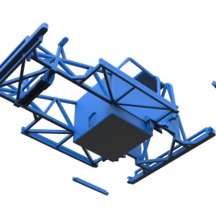 Frame of New Zealand Ministock car Version 2 Scale 1:25 - Model thumbnail 13