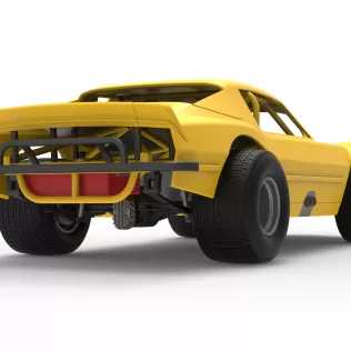 Vintage Dirt late model Race car Version 2 Scale 1:25 - Model thumbnail 19