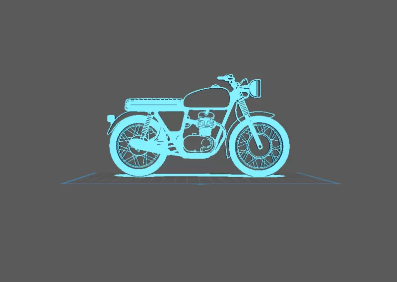 Honda - SL 350 Wall Art - Model preview 2