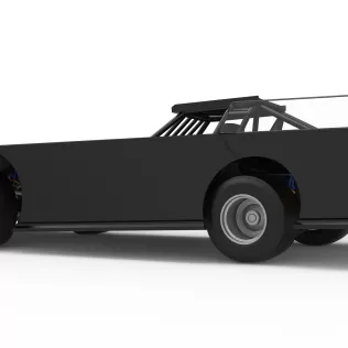 Wedge Dirt Late model while turning Scale 1:25 - Model thumbnail 13