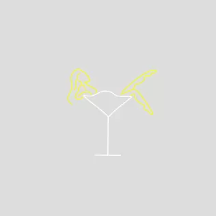 Woman in Martini Neon Sign