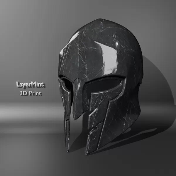 Minimalist Spartan Helmet - Model preview 3