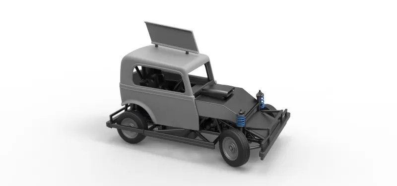 New Zealand Ministock car while turning Scale 1:25 - Model preview 24