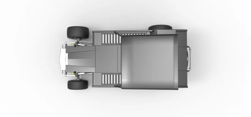 Vintage Dirt Modified stock car Version 6 Scale 1:25 - Model preview 11