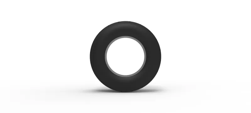 Vintage dirt tire Version 6 Scale 1:25 - Model preview 5