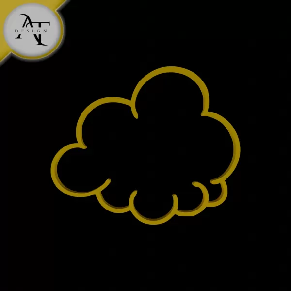 Simple Cloud Symbol - 2D Art - Model preview 1