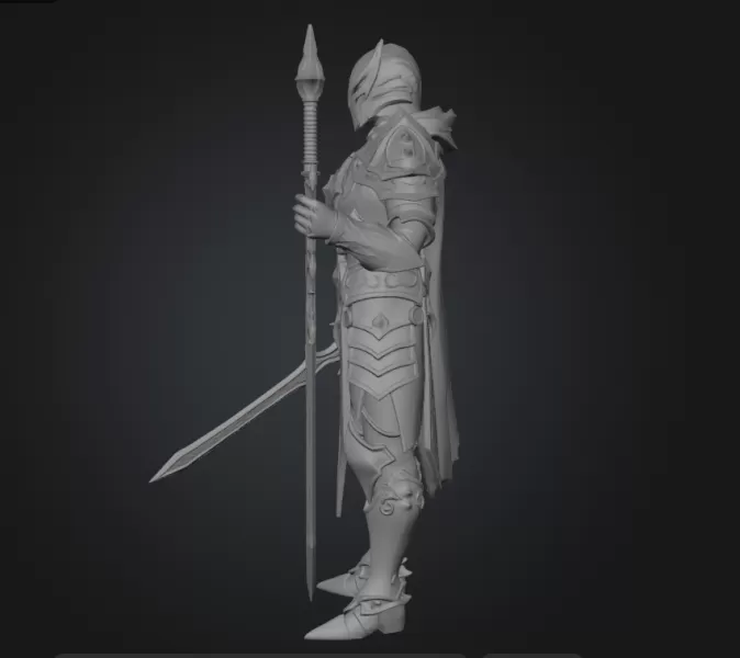 Knight warrior - Model preview 1