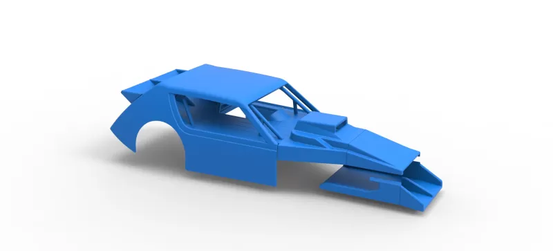 Shell of Vintage Asphalt Modified stock car V8 Scale 1:25 - Model preview 15