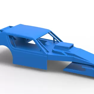 Shell of Vintage Asphalt Modified stock car V8 Scale 1:25 - Model thumbnail 15