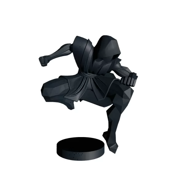 Ninja Fighter 3D Printable Model - Model preview 4