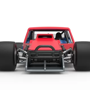 Vintage Asphalt Modified stock car V10 Scale 1:25 - Model thumbnail 7