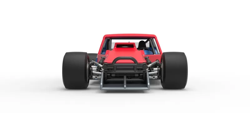 Vintage Asphalt Modified stock car V10 Scale 1:25 - Model preview 7