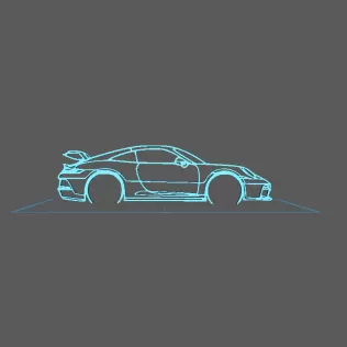 Porsche - 992 GT3 Wall Art