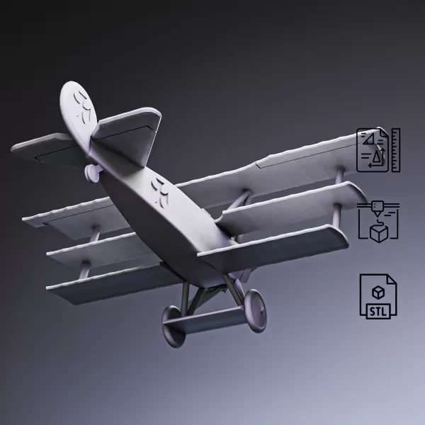 WWI Triplane Fighter #RoZ - Model preview 3