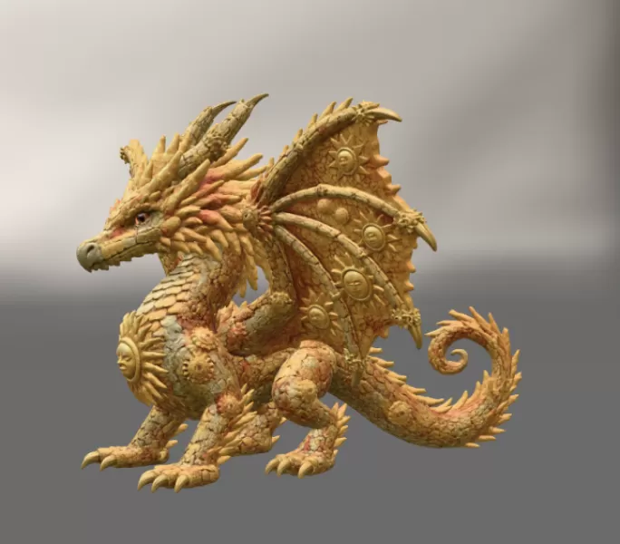 ☀ Sunfire Celestial Dragon STL File for 3D Print - Model preview 5