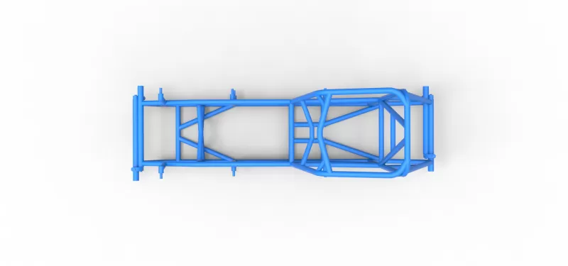 Frame of Vintage Sprint car Version 2 Scale 1:25 - Model preview 8