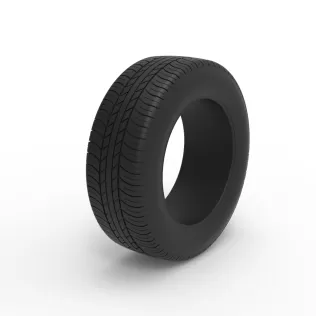 Race tire 9 Scale 1:25 - Model thumbnail 2