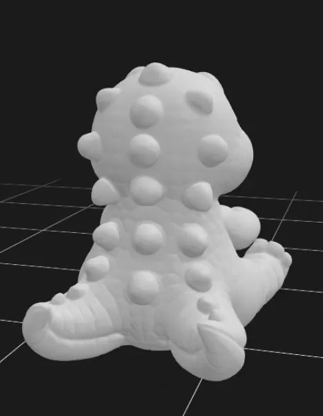 Crocodile Holding Gift Basket - Model preview 4