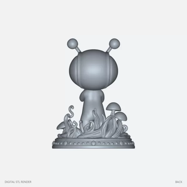 Alien Creature Figure - STL - Model preview 4