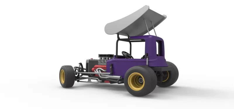 Vintage Winged Supermodified for Dirt while turning Scale 1:25 - Model preview 13