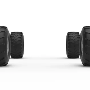 Wheel set of Mud dragster Version 3 Scale 1:25 - Model thumbnail 4