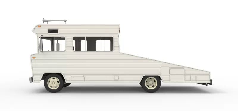 Vintage Transporter truck for Race car Version 7 Scale 1:25 - Model preview 16