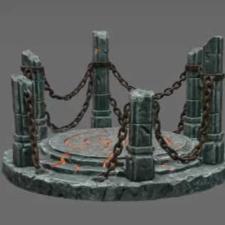 Ancient Chain Portal STL File for 3D Print - Model thumbnail 5
