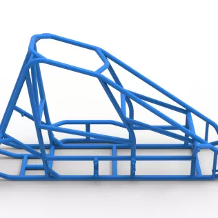 Frame of Quarter Midget Scale 1:16 - Model thumbnail 14