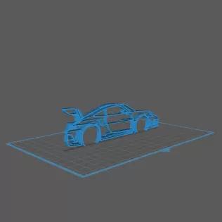 Porsche - 992 GT3 RS Wall Art - Model thumbnail 1