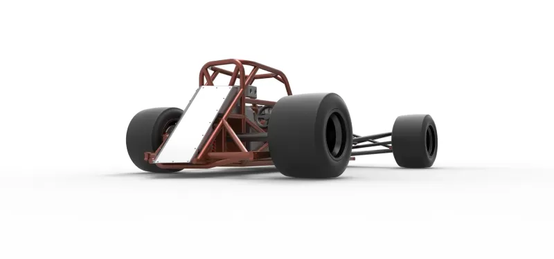 Supermodified front engine race car Base Version 3 Scale 1:25 - Model preview 19