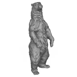 3D Printable Polar Bear Standing Pose - Model thumbnail 2