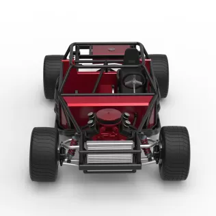 Vintage Dirt late model Race car Base Version 2 Scale 1:25 - Model thumbnail 7