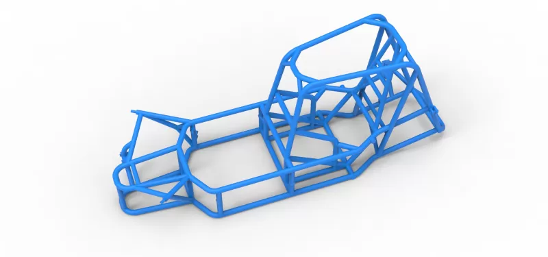 Frame of Silver Crown Car Version 2 Scale 1:25 - Model preview 2