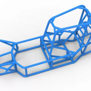 Frame of Silver Crown Car Version 2 Scale 1:25 - Model thumbnail 2