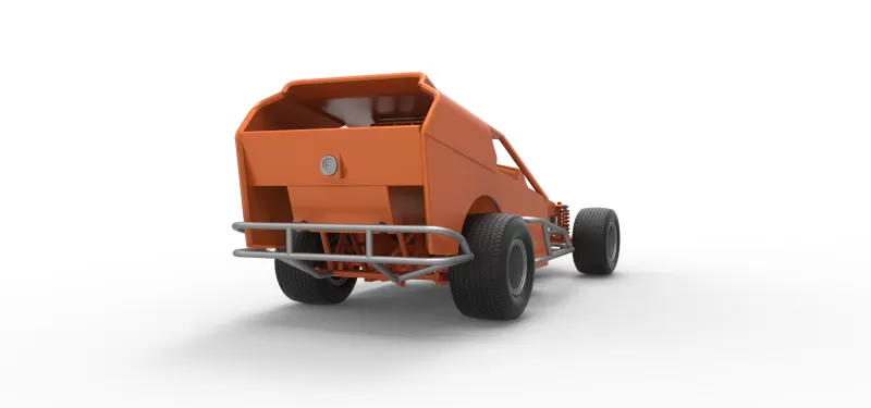 Vintage Dirt Modified stock car Version 3 Scale 1:25 - Model preview 19