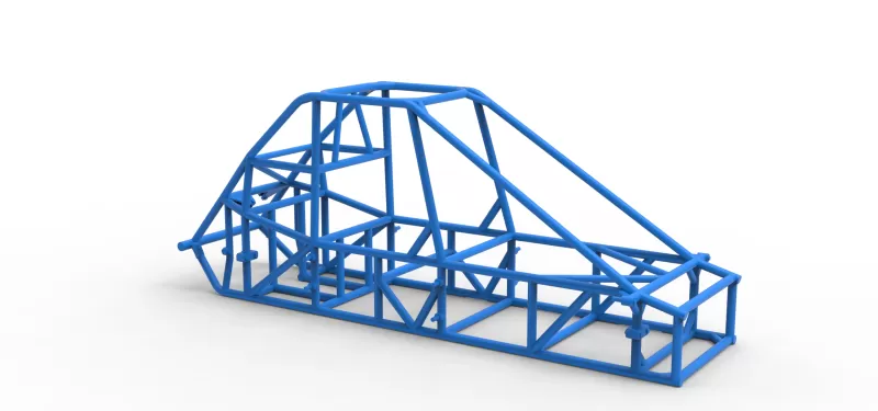 Frame of Experimental Pavement Silver Crown Car V3 Scale 1:25 - Model preview 15