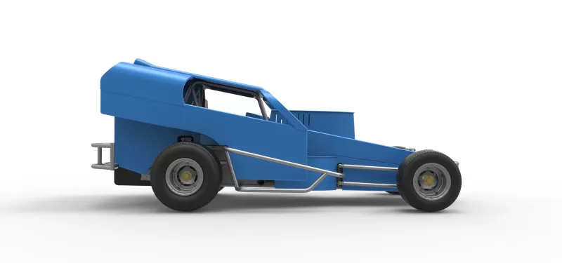 Vintage Dirt Modified stock car Version 2 Scale 1:25 - Model preview 22