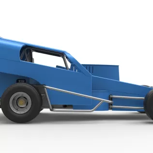 Vintage Dirt Modified stock car Version 2 Scale 1:25 - Model thumbnail 22