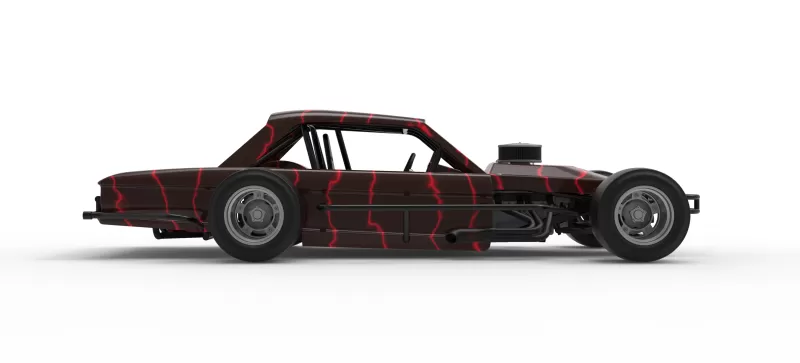 Vintage Asphalt Modified stock car V13 Scale 1:25 - Model preview 22