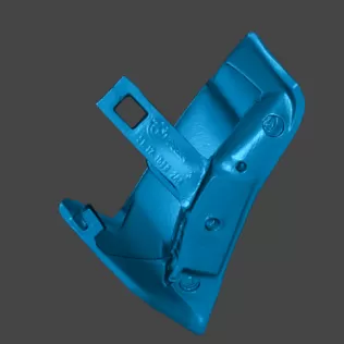 Real scale BMW 3er E30 rear bumper end piece 51121888287 511218 - Model thumbnail 5