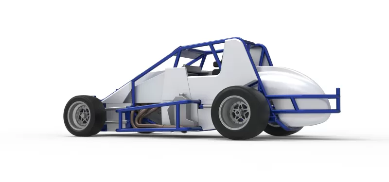 Pavement Silver Crown Car Scale 1:25 - Model preview 13