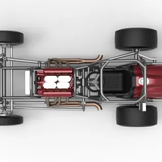 Dirt Silver Crown Champ car Base Version 2 Scale 1:25 - Model thumbnail 11