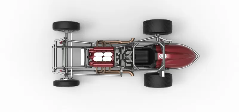 Dirt Silver Crown Champ car Base Version 2 Scale 1:25 - Model preview 11